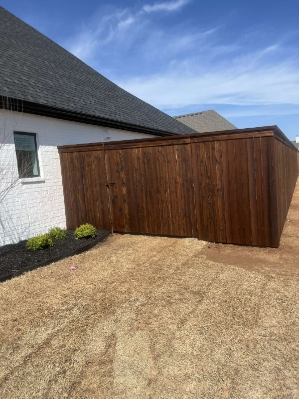 Superb Fence Staining Project in Broken Arrow, Oklahoma