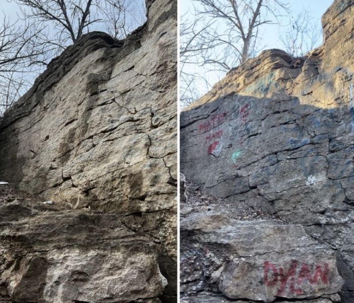 Graffiti Removal Results