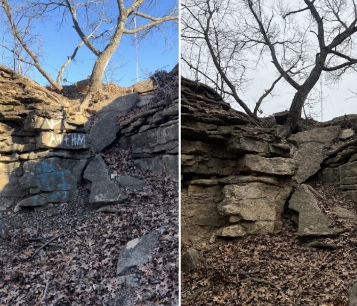 Graffiti Removal Results