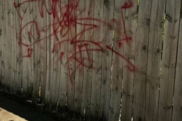 Graffiti Removal Before