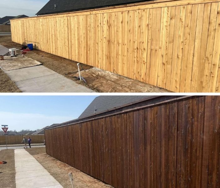 Professional Fence Staining